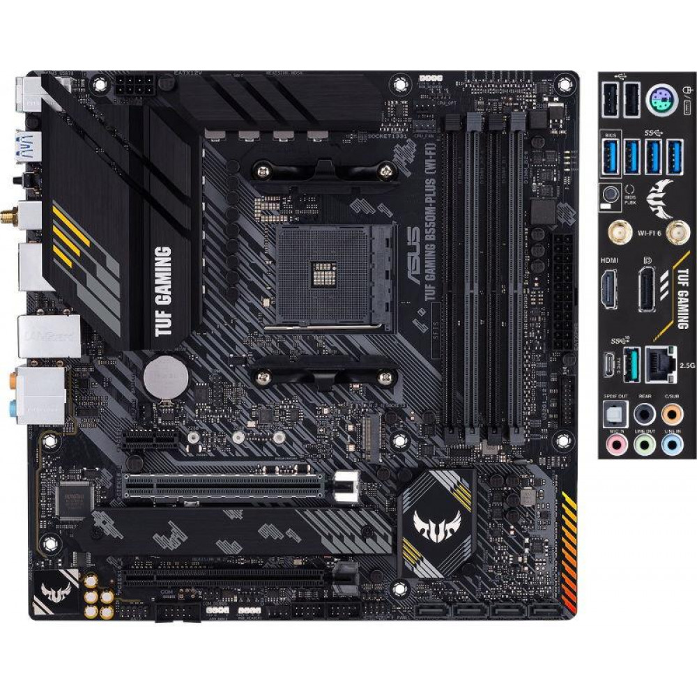 Материнська плата Asus TUF Gaming B550M-Plus WiFi II Socket AM4