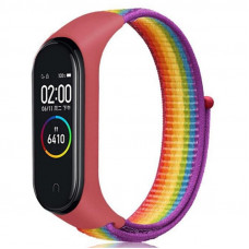 Ремінець BeCover Nylon Style для Xiaomi Mi Smart Band 7 Red-Rainbow (707669) Ремінець BeCover Nylon Style для Xiaomi Mi Smart Band 7 Red-Rainbow (707669)