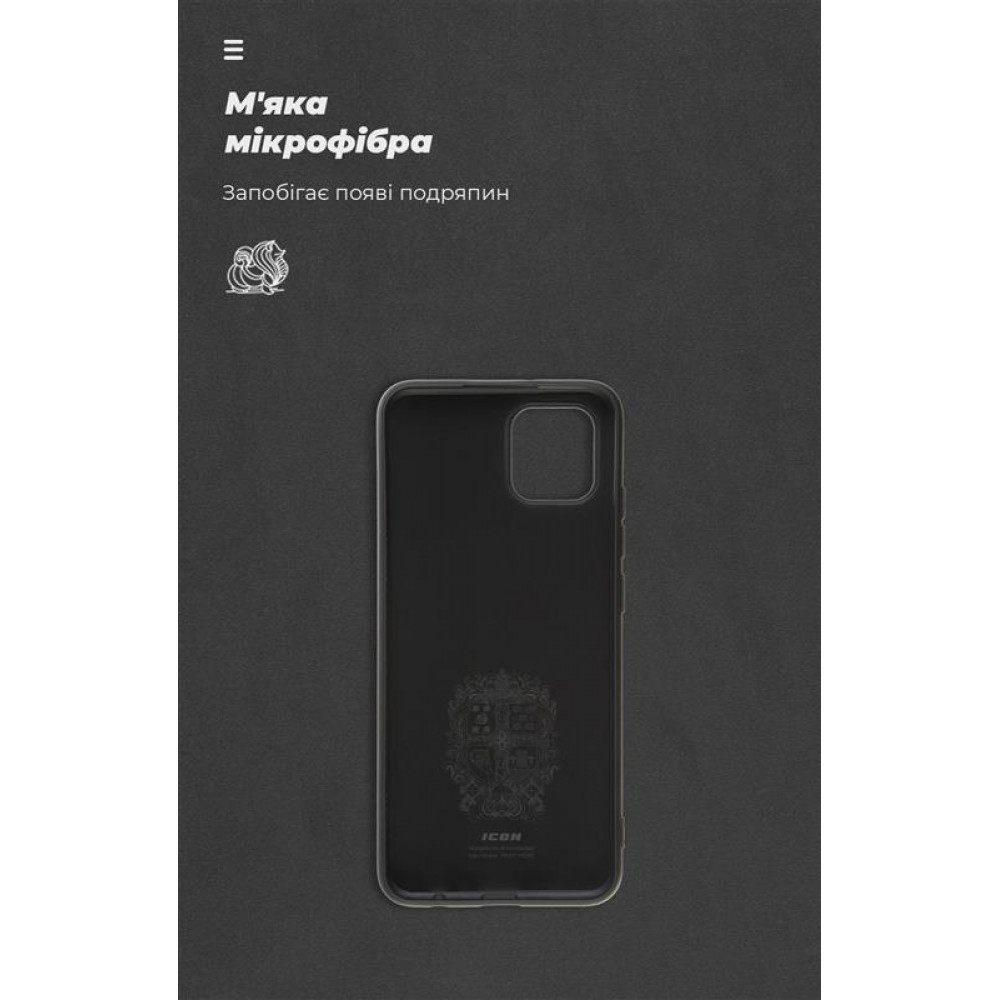 Чохол-накладка Armorstandart Icon для Samsung Galaxy A03 SM-A035 Black (ARM60875)
