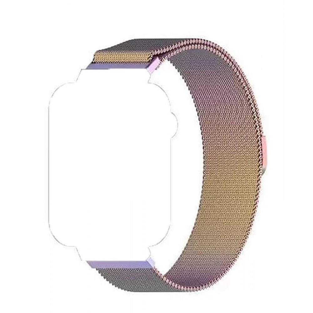 Ремінець BeCover Milanese Style для Amazfit Stratos (22mm)/Stratos 2/2S/3/Amazfit GTR 2/Amazfit GTR 47mm/Amazfit GTR Lite 47mm/Amazfit Nexo/Amazfit Pace/Amazfit GTR 3 Pro Rainbow (707734)