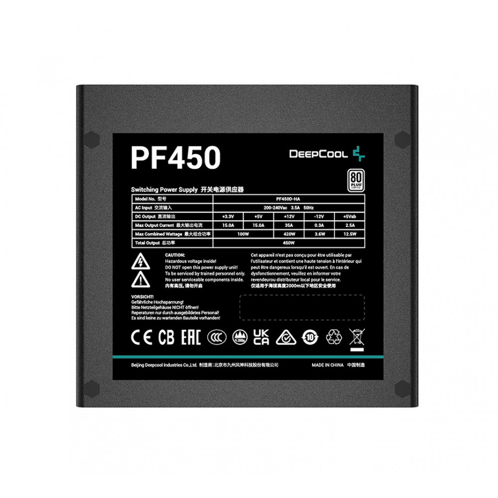 Блок живлення DeepCool PF450 (R-PF450D-HA0B-EU) 450W