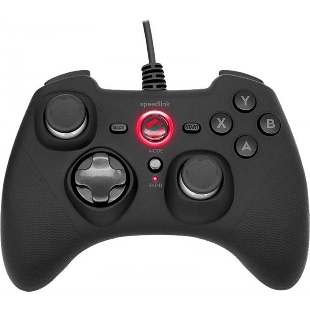Геймпад дротовий SpeedLink Rait PC/PS3/Switch Black (SL-650010-BK)