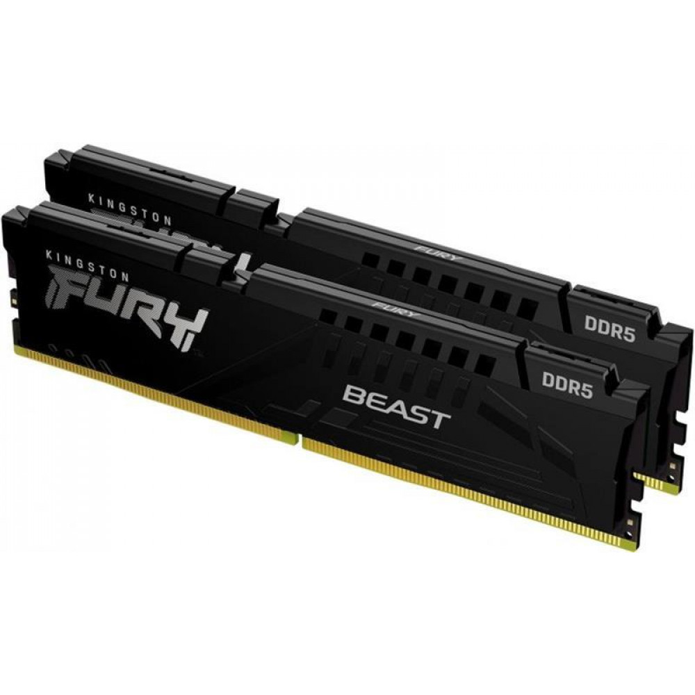 Модуль пам`яті DDR5 2x16GB/5600 Kingston Fury Beast Black (KF556C36BBEK2-32)