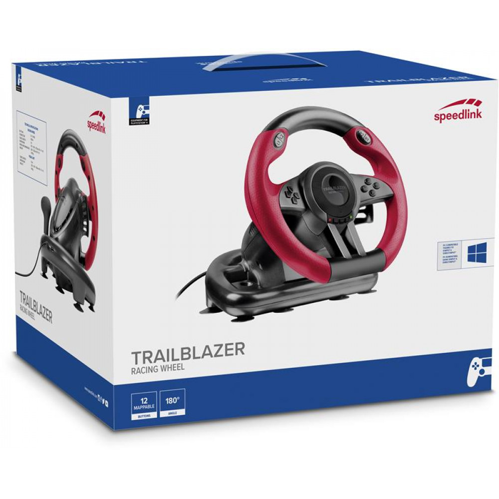 Кермо Speed Link Trailblazer Racing Wheel (SL-450500-BK) Black/Red USB