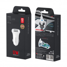 Автомобільний зарядний пристрій WK WP-C35 (2USB) White (6941027616468) Автомобільний зарядний пристрій WK WP-C35 (2USB) White (6941027616468)