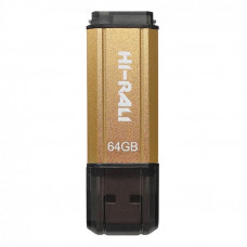 Флеш-накопичувач USB 64GB Hi-Rali Stark Series Gold (HI-64GBSTGD)