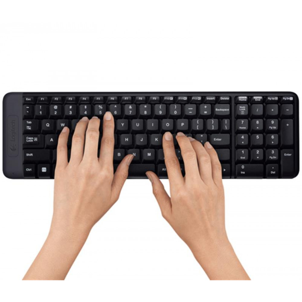 Комплект (клавіатура, миша) бездротовий Logitech MK220 Black (920-003168)
