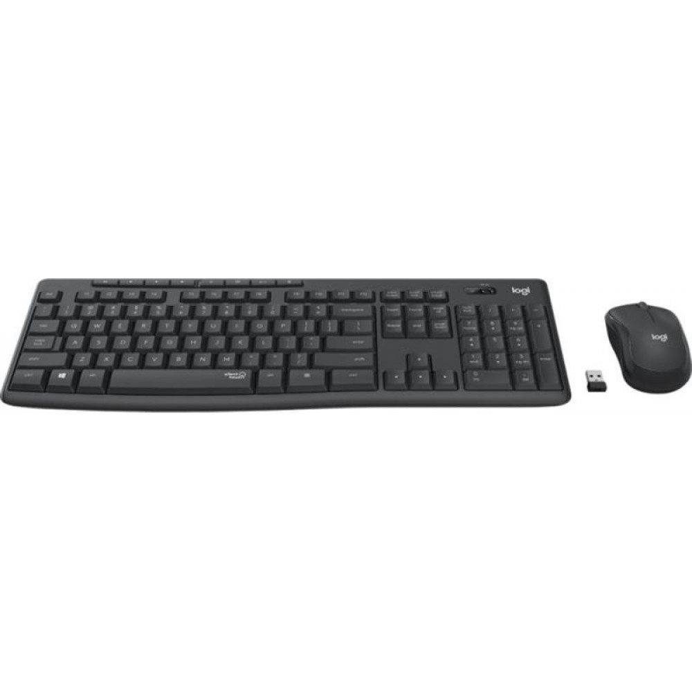 Комплект (клавiатура, миша) бездротовий Logitech MK295 Combo Black (920-009800)