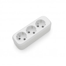 Розетковий блок Electrum 3 гнізда із заземленням C-SM-1778