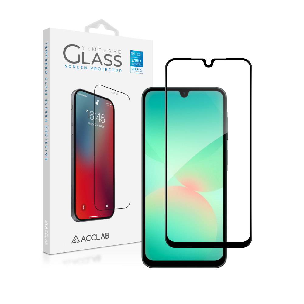 Захисне скло ACCLAB Full Glue для Samsung Galaxy A26 SM-A266 Black (1283126608025)
