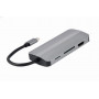 Док-станція Cablexpert USB-C 8-в-1 (A-CM-COMBO8-02) USB 3.0/HDMI//VGA/PD/картридер/стерео-аудіо