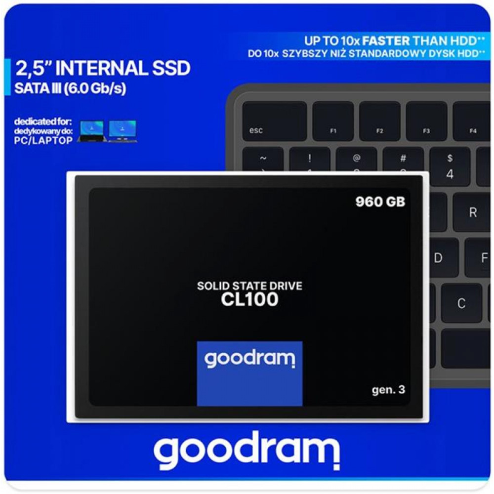 Накопичувач SSD  960GB Goodram CL100 GEN.3 2.5