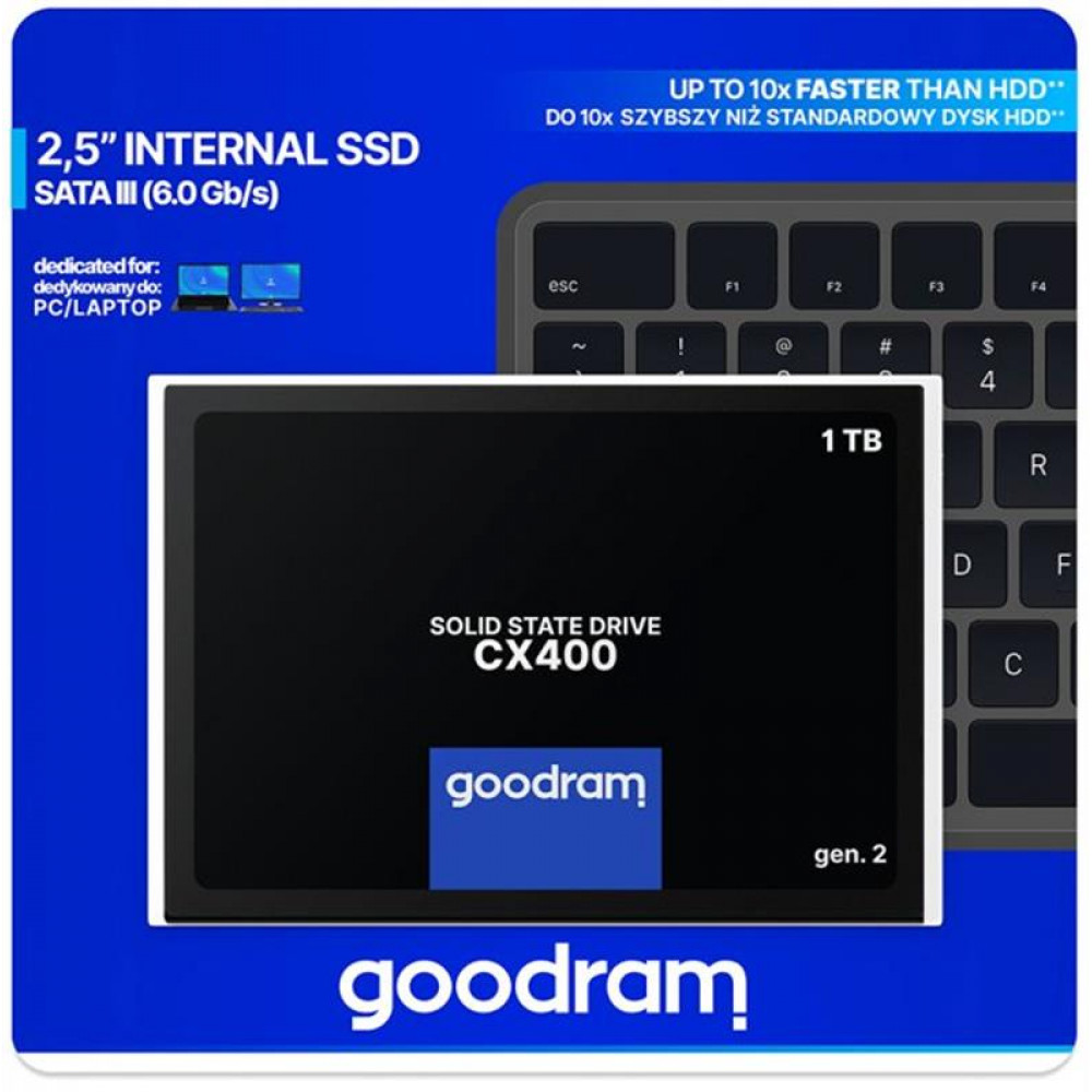 Накопичувач SSD 1ТB Goodram CX400 Gen.2 2.5
