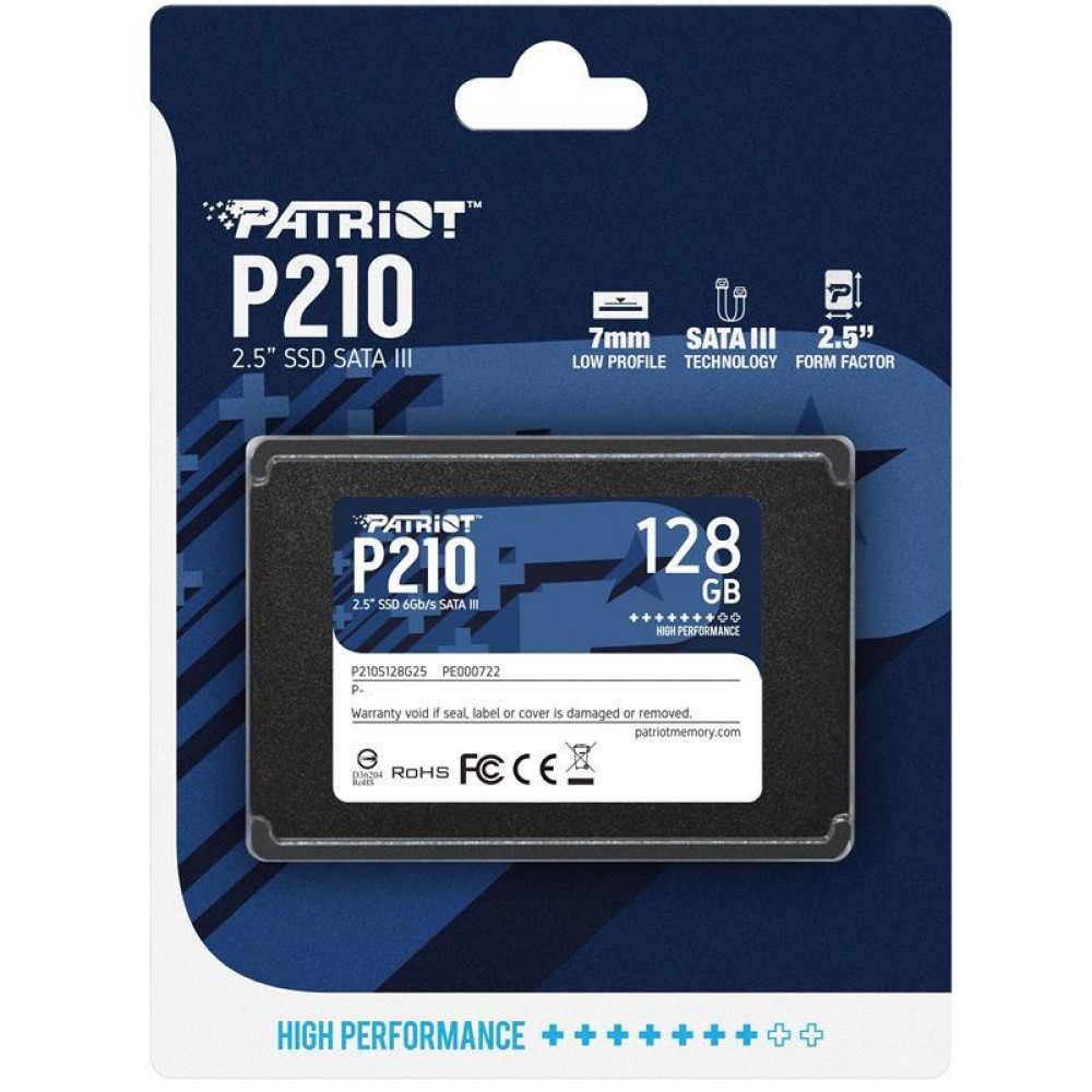Накопичувач SSD  128GB Patriot P210 2.5
