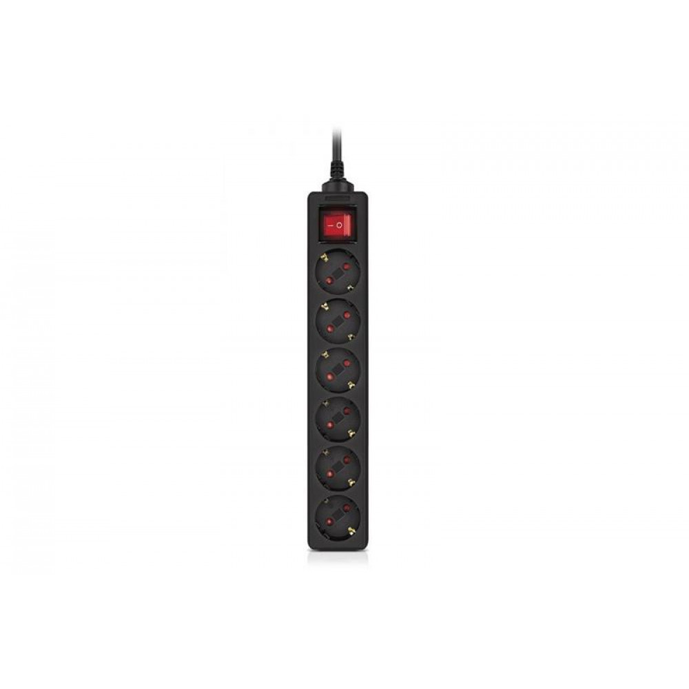 Фільтр живлення REAL-EL RS-6 Protect M 1.8м Black (EL122300032)