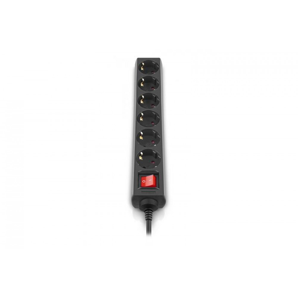 Фільтр живлення REAL-EL RS-6 Protect M 1.8м Black (EL122300032)