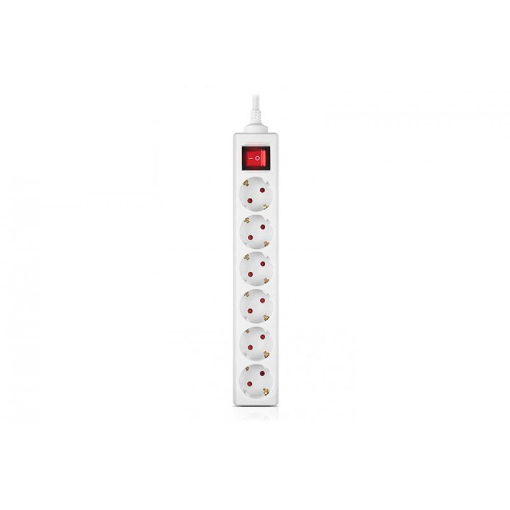 Фільтр живлення REAL-EL RS-6 Protect M 1.8м White (EL122300031)