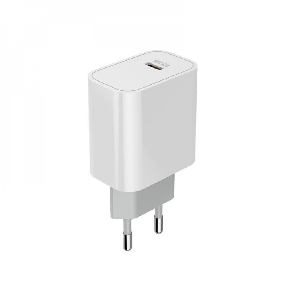 Мережевий зарядний пристрій ColorWay Power Delivery Port PPS USB Type-C (30W) White (CW-CHS038PD-WT)