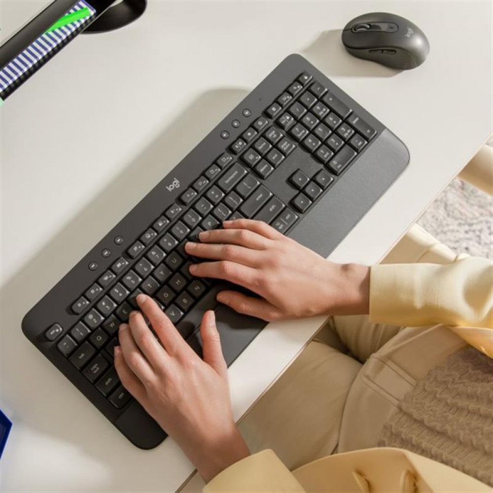 Клавiатура бездротова Logitech Signature K650 US Graphite USB (920-010945)