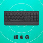 Клавiатура бездротова Logitech Signature K650 US Graphite USB (920-010945)