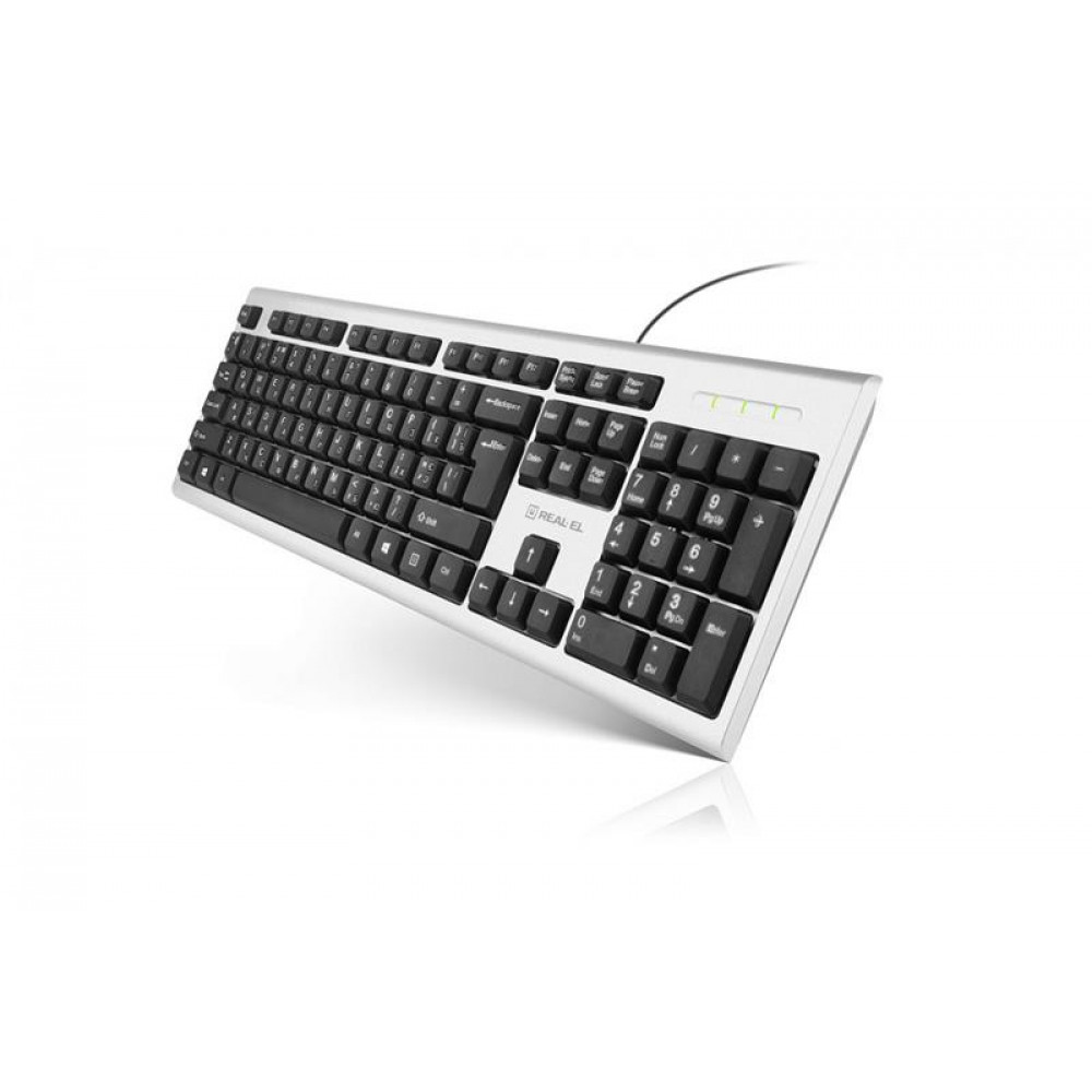 Клавіатура REAL-EL 507 Standard Silver 