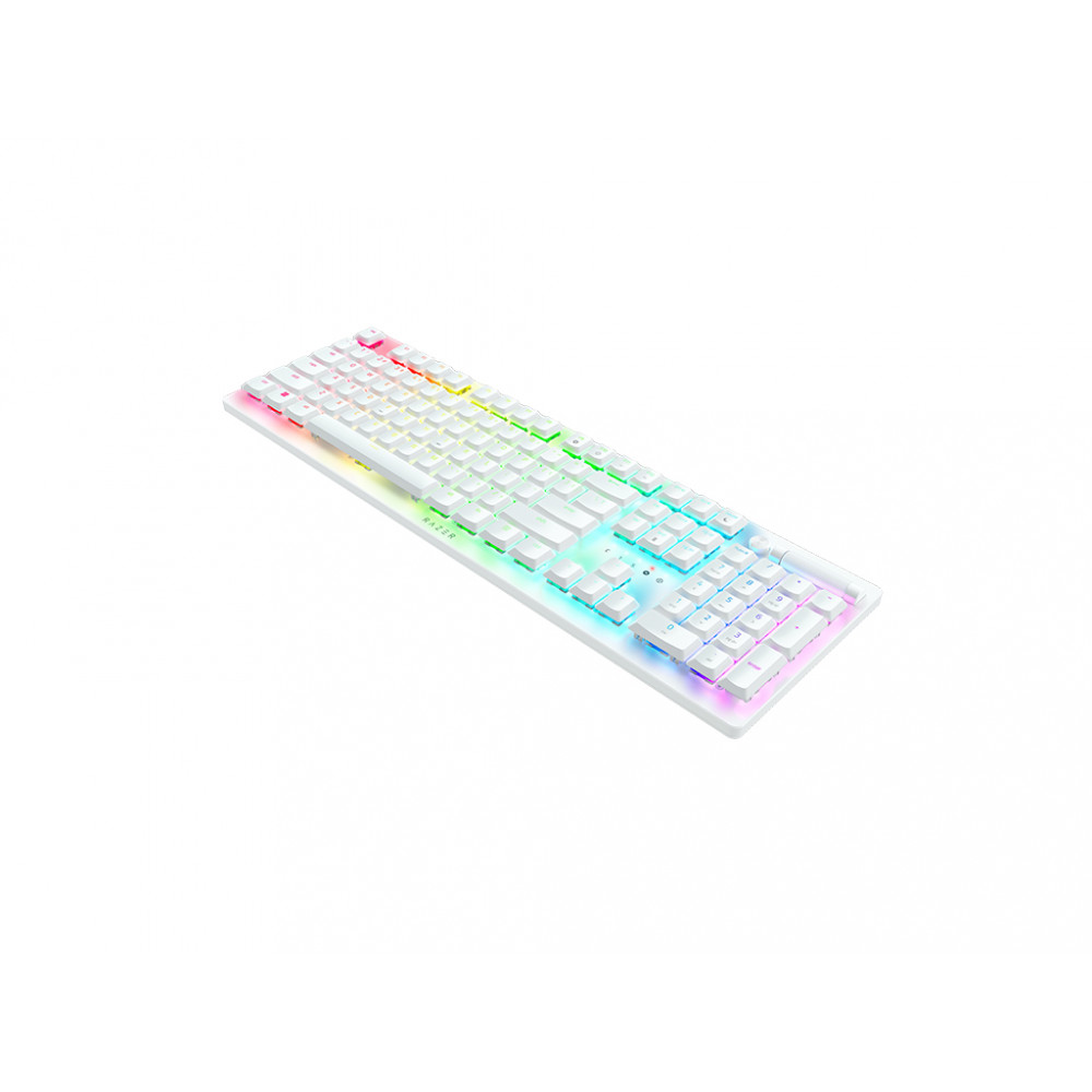 Клавіатура бездротова Razer DeathStalker V2 Pro Wireless Purple Switch ENG White (RZ03-04363500-R3M1) 