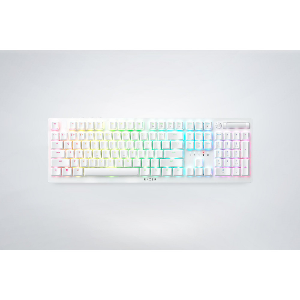 Клавіатура бездротова Razer DeathStalker V2 Pro Wireless Purple Switch ENG White (RZ03-04363500-R3M1) 