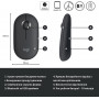 Миша бездротова Logitech Pebble M350 (910-005718) Black USB