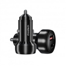 Автомобільний зарядний пристрій Choetech (1USB Type C; 1USB) 60W PD3.0 QC3.0 Black (TC0014) Автомобільний зарядний пристрій Choetech (1USB Type C; 1USB) 60W PD3.0 QC3.0 Black (TC0014)