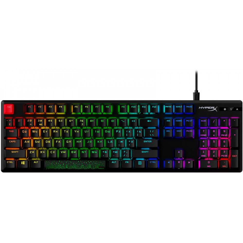 Клавіатура HyperX Alloy Origins Aqua RGB PBT ENG/UKR Black (639N5AA) 