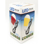 USB-світильник з LED-лампочкою Dengos, шнур ~1м, 5V, 5W, Red (LED-BULB-5V5W-RED)