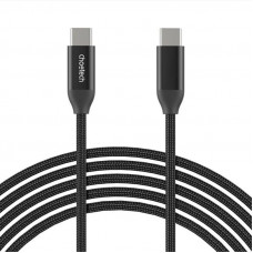 Кабель Choetech USB Type-C - USB Type-C (M/M), 1 м, Black (XCC-1035) Кабель Choetech USB Type-C - USB Type-C (M/M), 1 м, Black (XCC-1035)
