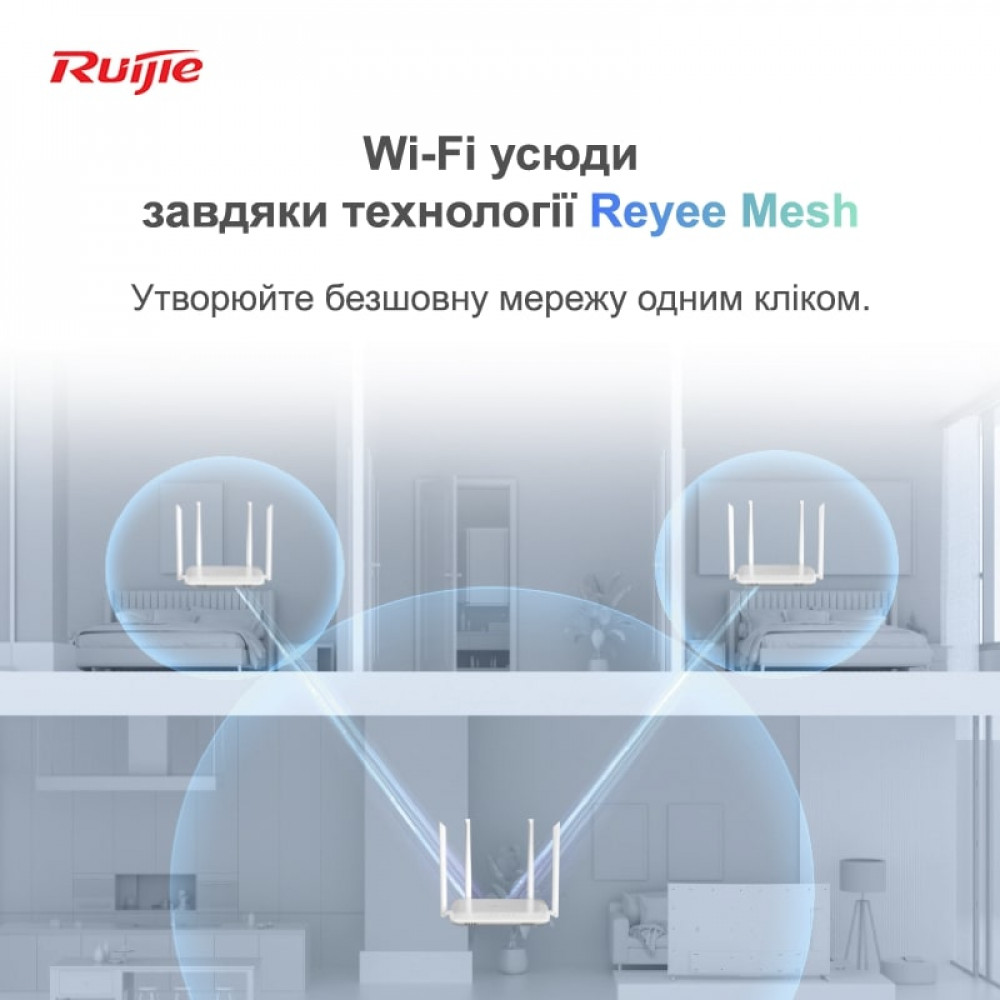 Бездротовий маршрутизатор Ruijie Reyee RG-EW1200