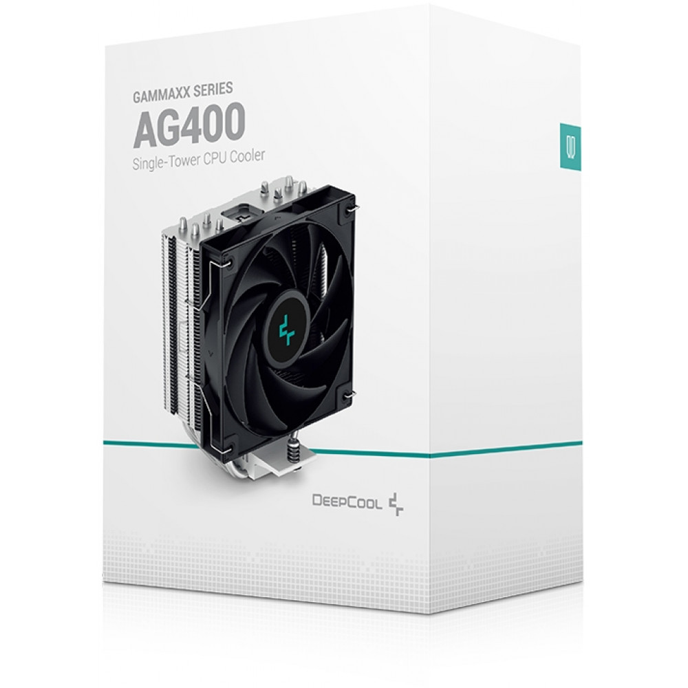 Кулер процесорний DeepCool AG400 (R-AG400-BKNNMN-G-1)
