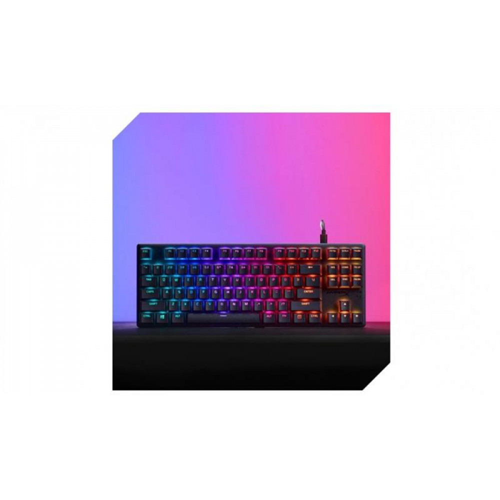 Клавіатура HyperX Alloy Origins Core PBT Aqua RGB Black (639N9AA) 