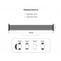 Ремінець Armorstandart Braided Solo Loop для Apple Watch 38mm/40mm/41mm Charcoal Size 2 (120 mm) (ARM58060)