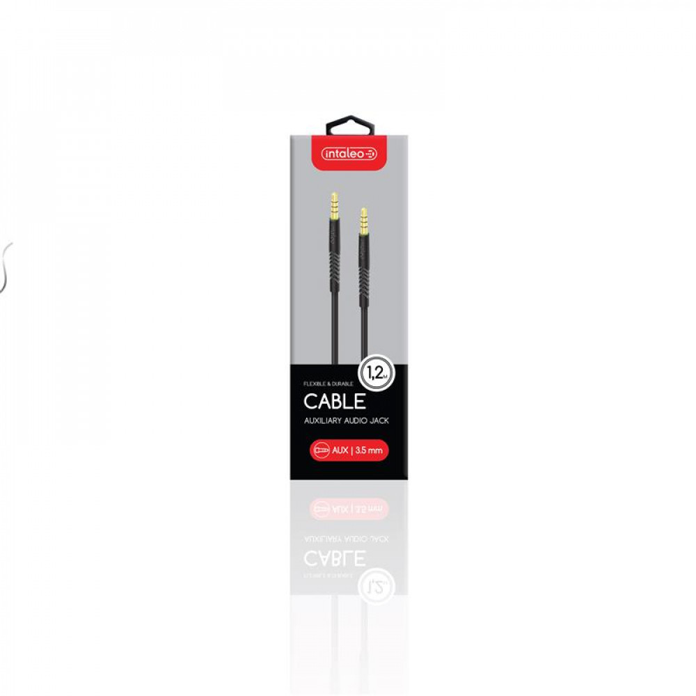 Кабель Intaleo CBFLEXA1 3.5 мм - 3.5 мм (M/M), 1.2 м, Black (1283126487538)