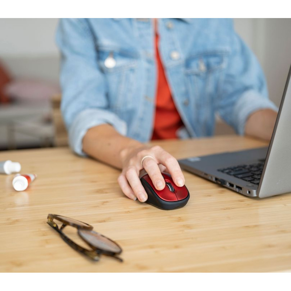 Миша бездротова Trust Yvi+ Silent Eco Red (24550)