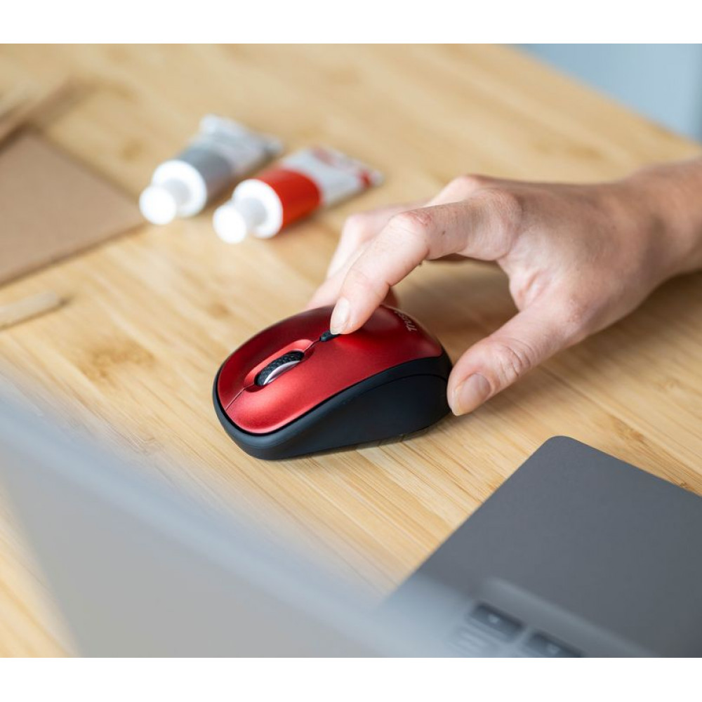 Миша бездротова Trust Yvi+ Silent Eco Red (24550)