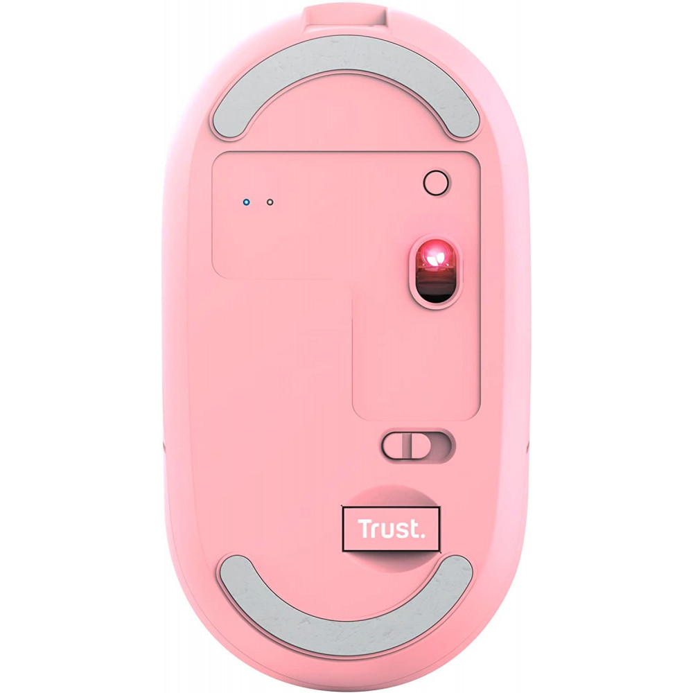 Миша бездротова Trust Puck Rechargeable Ultra-Thin BT WL Silent Pink (24125)