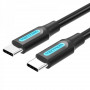 Кабель Vention USB Type-C - USB Type-C (M/M) TPE Round PD 60W, 3A, 0.5 м, Black (COSBD)