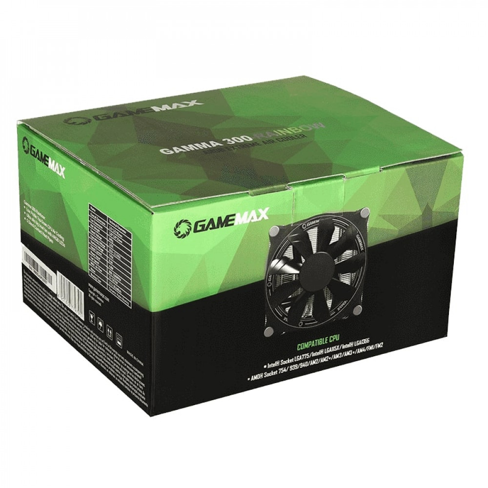 Кулер процесорний GameMax Gamma 300 Rainbow ARGB 