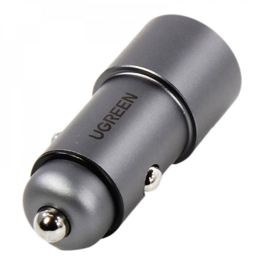 Автомобільний зарядний пристрій Ugreen CD130 (2xUSB 24W (USB-A) QC 3.0 Gray (50592)