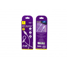 Кабель SkyDolphin S22L Soft Silicone USB - Lightning (M/M), 1 м, Violet (USB-000600)