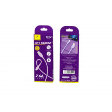 Кабель SkyDolphin S22V Soft Silicone USB - micro USB (M/M), 1 м, Violet (USB-000606)