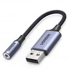 Звукова карта Ugreen CM477 Gray (30757)