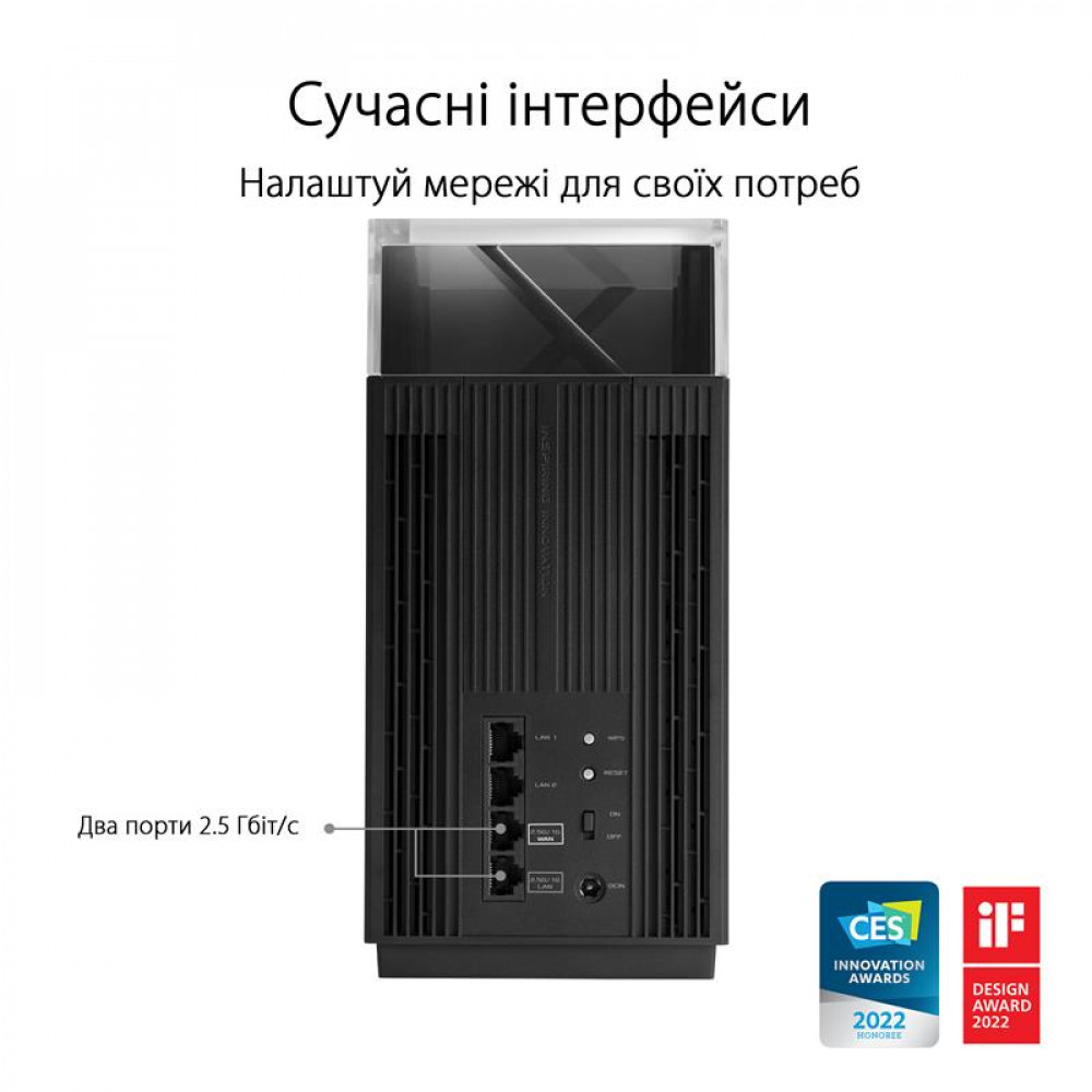 Wi-Fi Mesh-система Asus ZenWiFi Pro ET12 1pk Black (90IG05Z0-MO3A10)