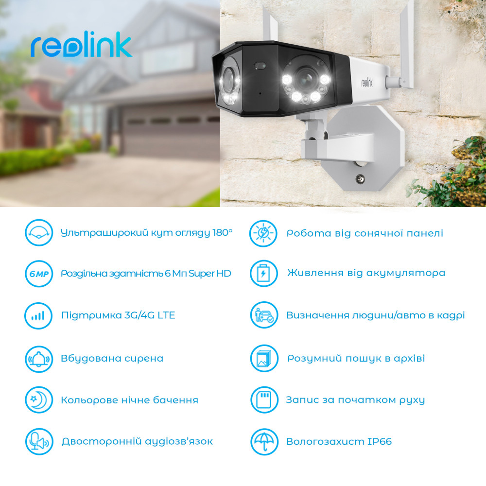 IP-камера Reolink Duo Series G750 (Duo 2 LTE)