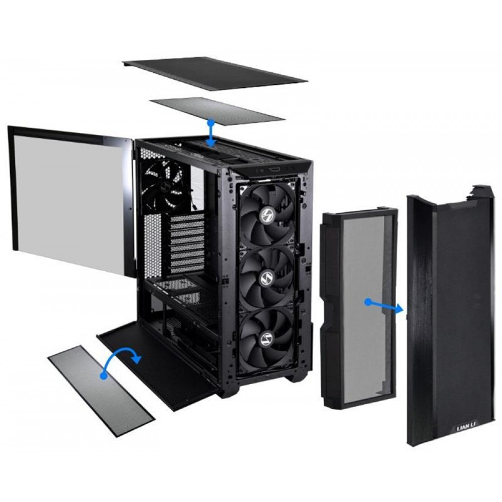 Пиловий фільтр для корпусу Lian Li Lancool III Dust Filter Black (G89.LAN3-1X.00)