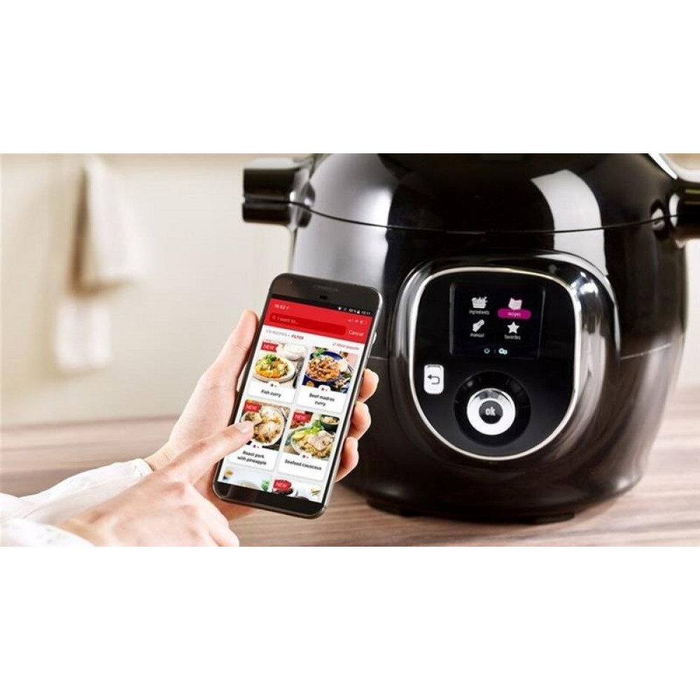 Мультиварка-скороварка Tefal Cook4me+ Connect CY855830